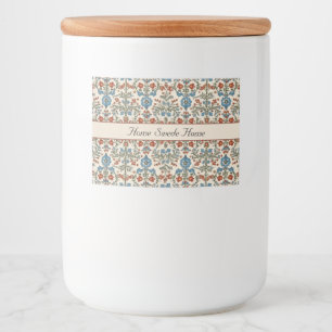 スカンジナビアフォークアートフラワーデザインカスタマイズ フードラベル