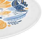 スカンジナビアフォークアートフローラオーナメント カッティングボード (角)