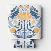 スカンジナビアフォークアートフローラオーナメント 缶クーラー (裏面)