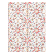 スカンジナビアフォークアートベルコマンテーブルクロス