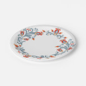 スカンジナビアフォークアートベルコムメン紙プレート ペーパープレート (アングル)