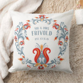 スカンジナビアフォークアートベルコンメンピロー クッション (ブランケット)