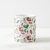 スカンジナビアフォークアートホリデープリントマグ コーヒーマグカップ (中央)