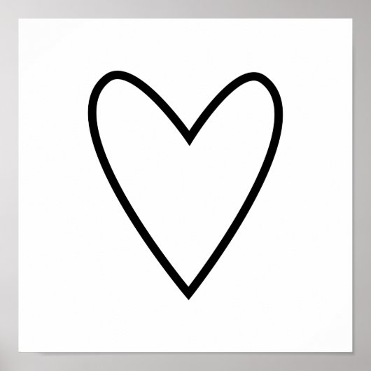 スカンジナビアフォークアートミニマルイラストレーション ポスター (正面)