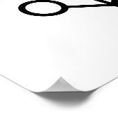 スカンジナビアフォークアートミニマルイラストレーション ポスター (角)