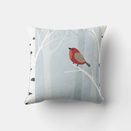 スカンジナビアフォークアートヴィレッジモノグラムイニシャル クッション (裏面)