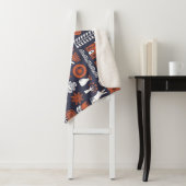 スカンジナビアフォークアートヴィンテージパターン シェルパブランケット (インサイチュ)