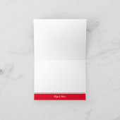 スカンジナビアフォークアート折り畳み感謝 カード (内部)