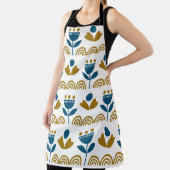 スカンジナビアフォークアート、カラフルパターン。 エプロン (インサイチュ)