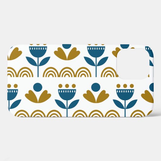 スカンジナビアフォークアート、カラフルパターン。 Case-Mate iPhoneケース (裏面 (横))