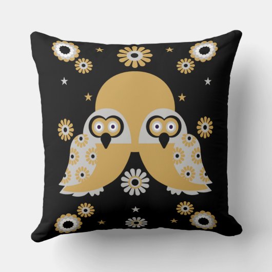 スカンジナビアフォークアート クッション (裏面)