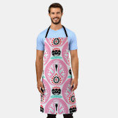 スカンジナビアフォークアート:ノルディックシームレス。 エプロン (着用した状態)