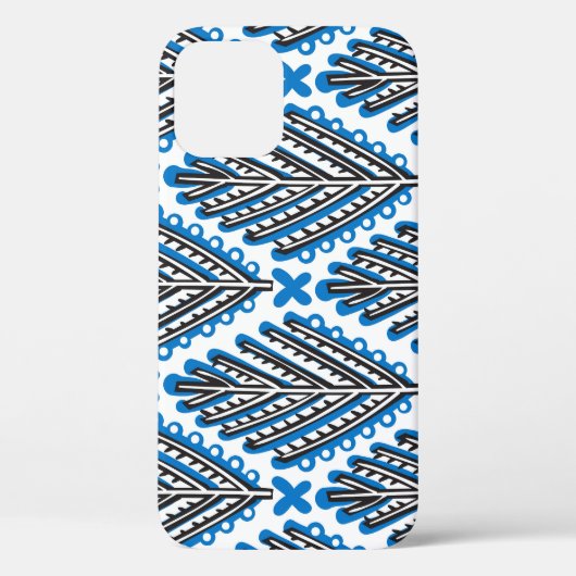 スカンジナビアフォークアート:フローラレトロデザイン Case-Mate iPhoneケース (裏面)