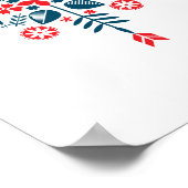 スカンジナビアフォークアート ポスター (角)