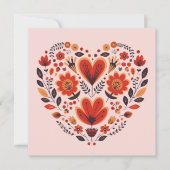 スカンジナビアフォークアールヴァレンティネス ノートカード (正面)