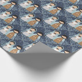 スカンジナビアフォーククリスマス出生 ラッピングペーパー (角)