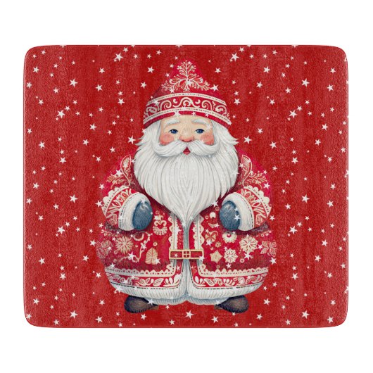 スカンジナビアフォークサンタクロース カッティングボード (正面)