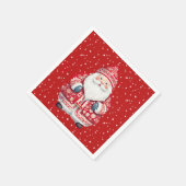 スカンジナビアフォークサンタクロース スタンダードカクテルナプキン (角)
