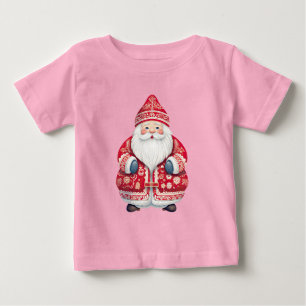 スカンジナビアフォークサンタクロース ベビーTシャツ
