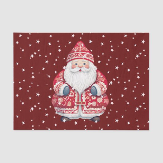 スカンジナビアフォークサンタクロース 薄葉紙 (正面)