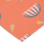 スカンジナビアフォークスタイルフシンプルラワーインオレンジ テーブルクロス (アングル)