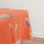 スカンジナビアフォークスタイルフシンプルラワーインオレンジ テーブルクロス (インサイチュ)
