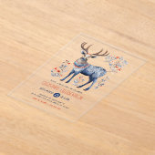 スカンジナビアフォークトナリアクリスマスパーティー招待状 アクリル招待状 (レイダウン)