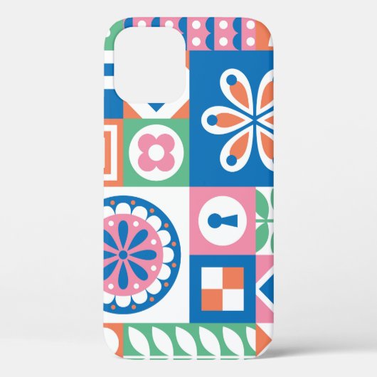 スカンジナビアフォークフローラ抽象芸術パターン Case-Mate iPhoneケース (裏面)