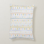 スカンジナビアフォーク模様装飾品 アクセントクッション (裏面(縦))