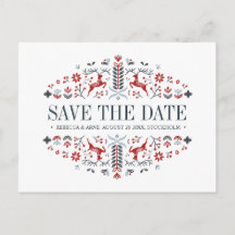 スカンジナビアフォーク芸術 |結婚式の日付を保存