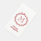 スカンジナビアフローラクリスマスリース モノグラムの (コーナー)