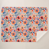 スカンジナビアフローラシェルパブランケット シェルパブランケット (正面(横))