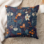 スカンジナビアフローラプリント クッション (ブランケット)