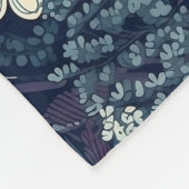 スカンジナビアフローラプリント フリースブランケット (角)