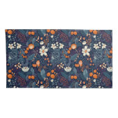 スカンジナビアフローラプリント 枕カバー (裏面-右)