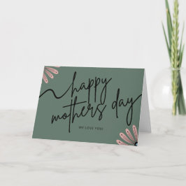 スカンジナビアフローラ印刷可能マザーズのデイカード サンキューカード