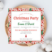 スカンジナビアフローラ民俗文様クリスマス 招待状