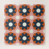 スカンジナビアフローラ:ヴィンテージシームレスデザイン ジグソーパズル (横)