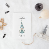 スカンジナビアブルーレディ格言メリークリスマス シーズンカード