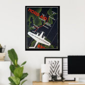 スカンジナビアプリント直行便 ポスター (ホームオフィス)