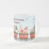 スカンジナビアホリデーデコール&ギフト フロストグラスマグカップ (正面右)