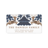 スカンジナビアホリデートナディアポインセティアツリーズ ラベル (正面)