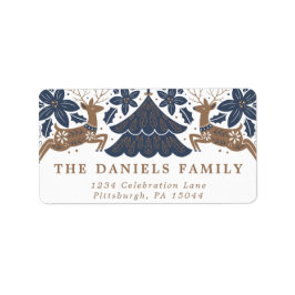 スカンジナビアホリデートナディアポインセティアツリーズ ラベル