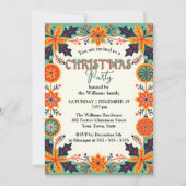 スカンジナビアホリデーフォークアートクリスマスパーティー 招待状 (正面)