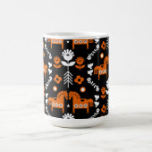 スカンジナビアホースフォークアート コーヒーマグカップ (中央)