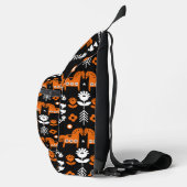 スカンジナビアホースフォークアート スリングバッグ (右)