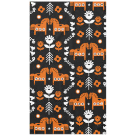 スカンジナビアホースフォークアート テーブルクロス