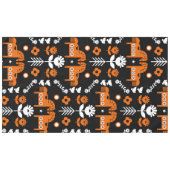 スカンジナビアホースフォークアート テーブルクロス (正面(横))