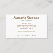 スカンジナビアボホデコールキャットドッグノースディックニューホーム 名刺 (裏面)