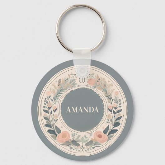 スカンジナビアボホフローラ キーホルダー (正面)